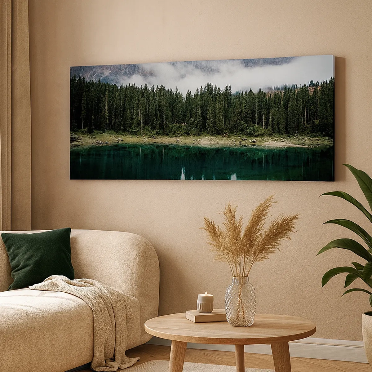 Tablou pe pânză - Liniște, liniște, să nu trezim apa care doarme... - 30x30 cm