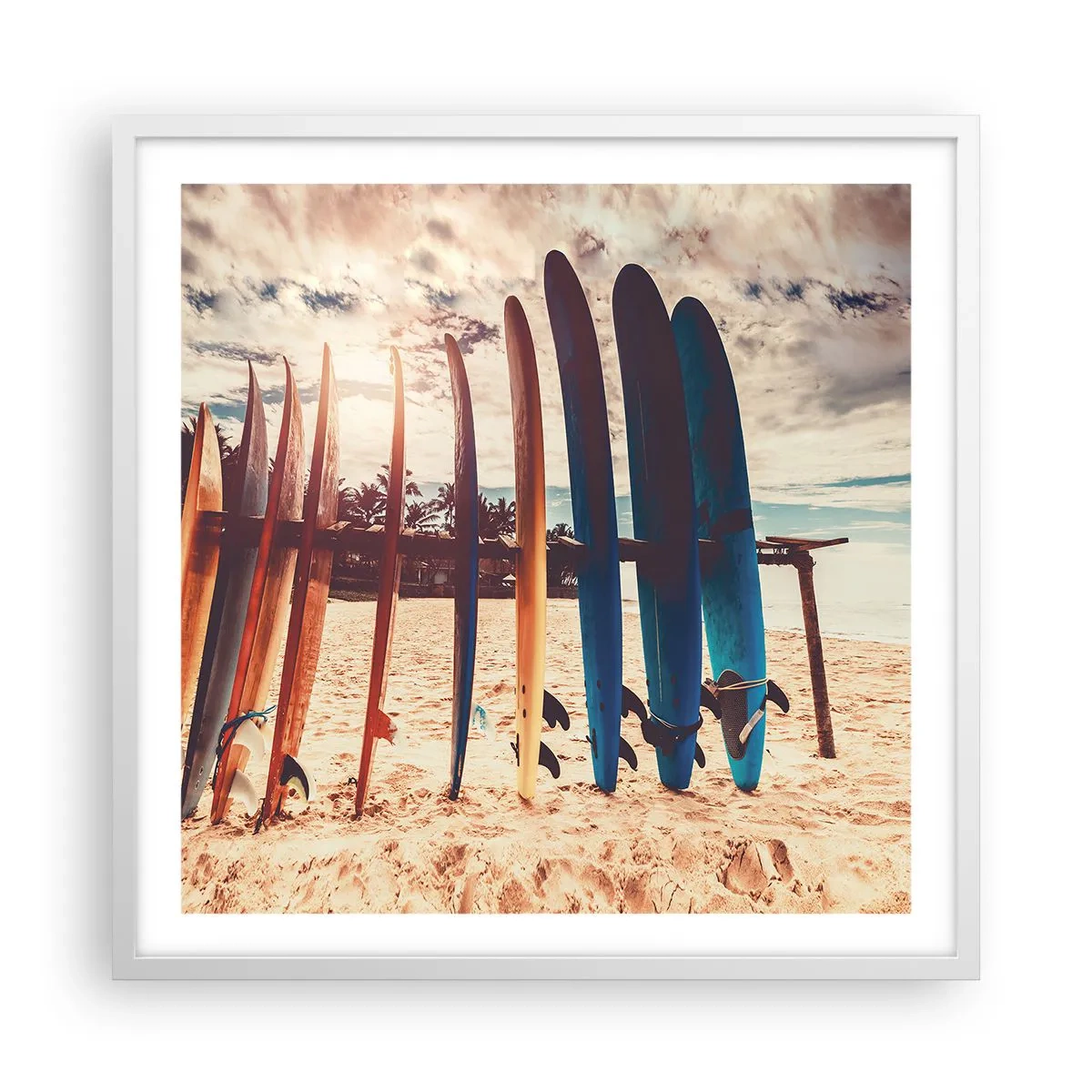 Poster în ramă albă - Noapte bună, până mâine - 60x60 cm