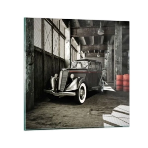 Tablou pe sticlă - Eleganța eternă a anilor `30 - 70x70 cm