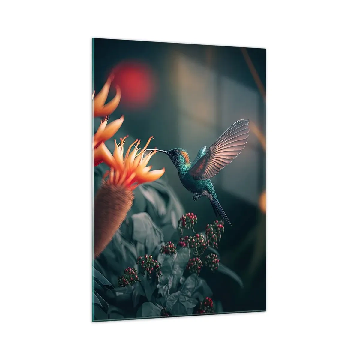 Tablou pe sticlă - Viață cu adevărat colorată - 70x100 cm