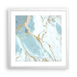 Poster în ramă albă - Bogăția pietrei - 40x40 cm