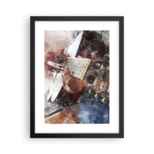 Poster în ramă neagră - Și ce părere ai? - 30x40 cm