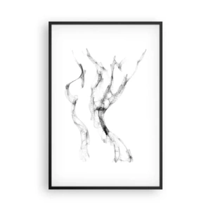 Poster în ramă neagră - Frumoasa și puternică - 61x91 cm