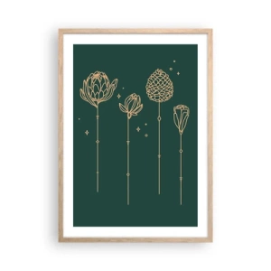 Poster în ramă de stejar deschis - Familia IERBEscu - 50x70 cm