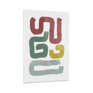 Tablou pe sticlă - Într-o limbă necunoscută - 80x120 cm