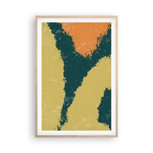 Poster în ramă de stejar deschis - Abstracție - în slow motion - 61x91 cm