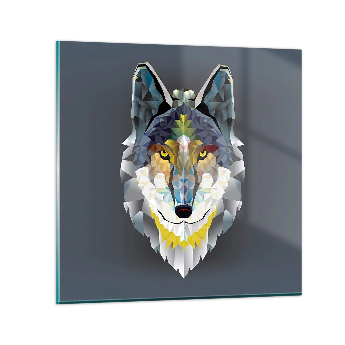 Tablou pe sticlă - Ce știm despre lup - 50x50 cm