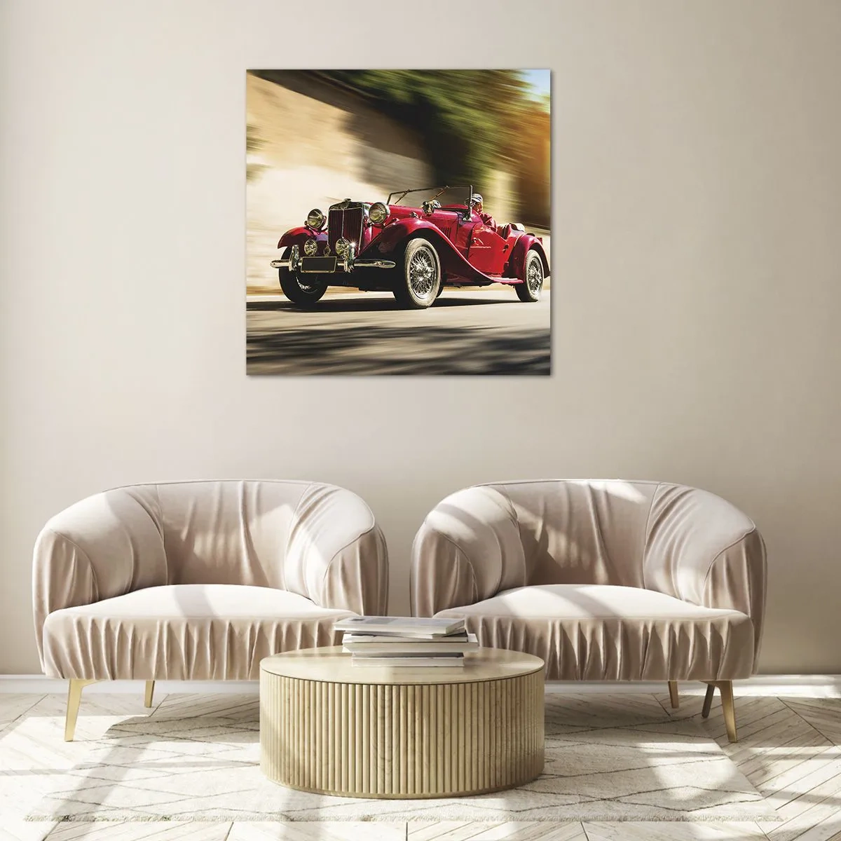 Tablou pe sticlă - Mai frumoasă decât Nike din Samothrace - 50x50 cm