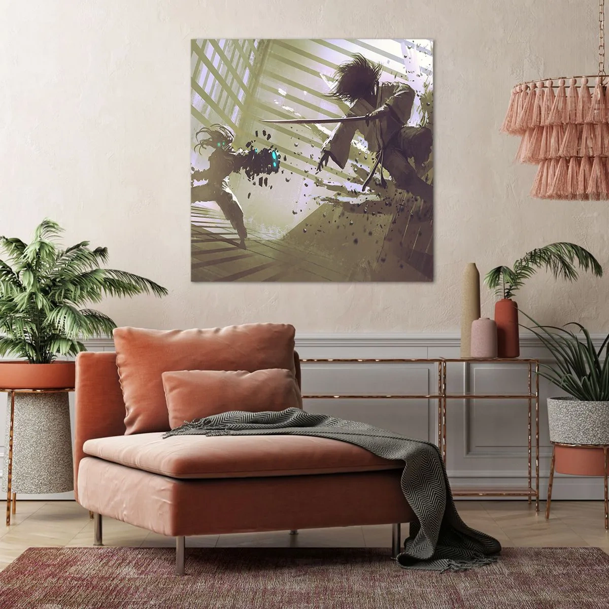 Tablou pe pânză - Și tu poți fi samurai - 40x40 cm