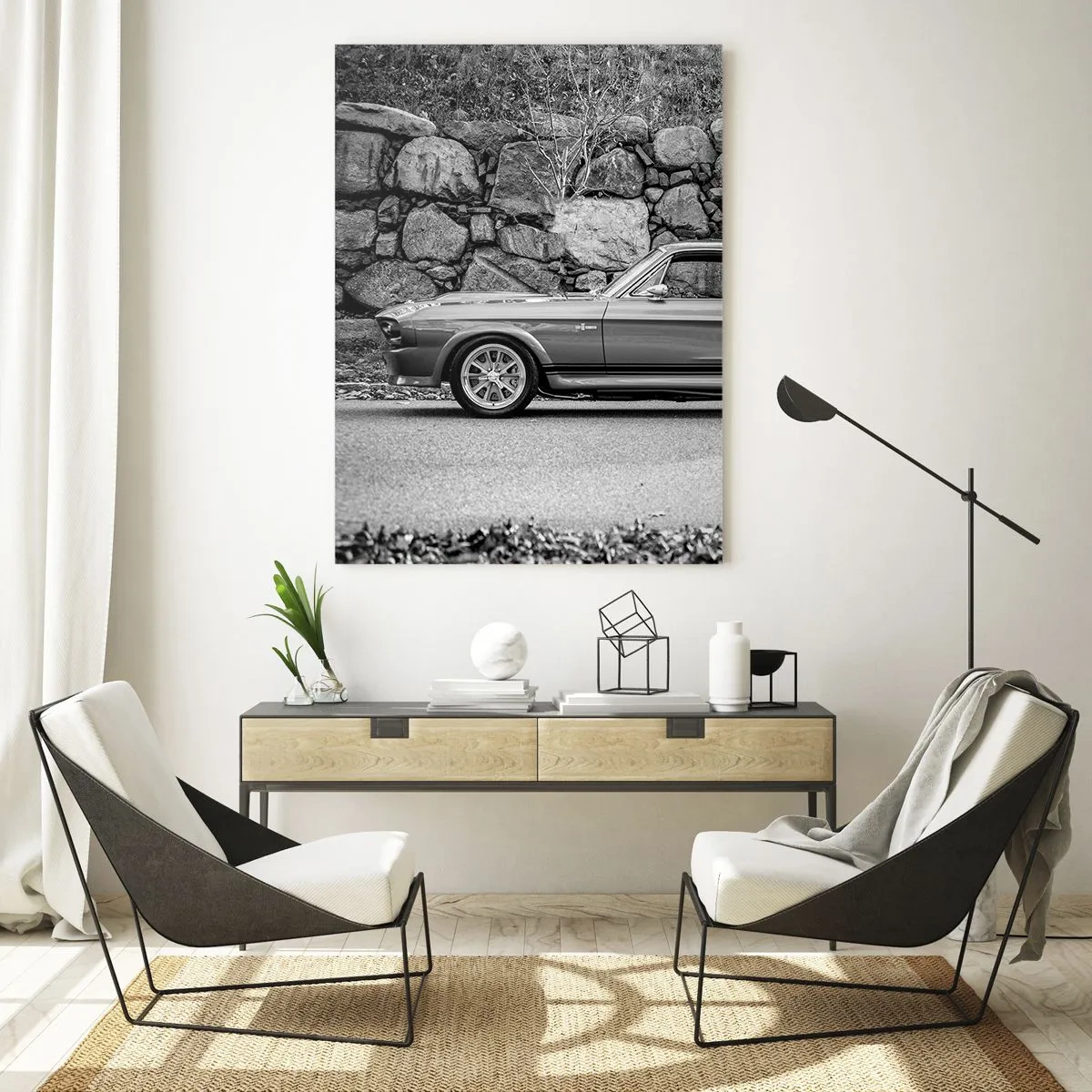 Tablou pe sticlă - Legenda anilor '60. - 50x70 cm