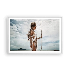 Poster în ramă albă - Regina tropicelor - 91x61 cm