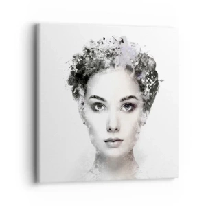 Tablou pe pânză - Un portret extrem de elegant - 40x40 cm