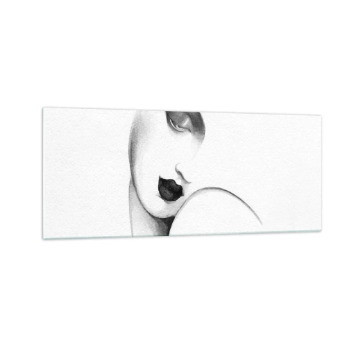 Tablou pe sticlă - În stilul Lempickei - 100x40 cm