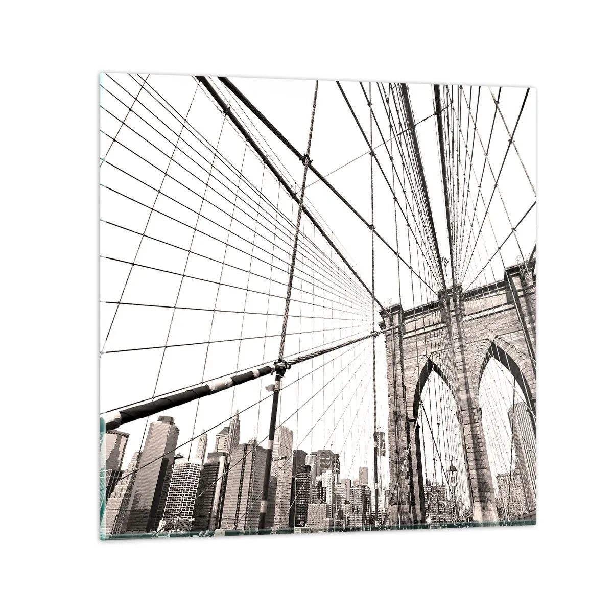 Tablou pe sticlă - Catedrala din New York - 30x30 cm