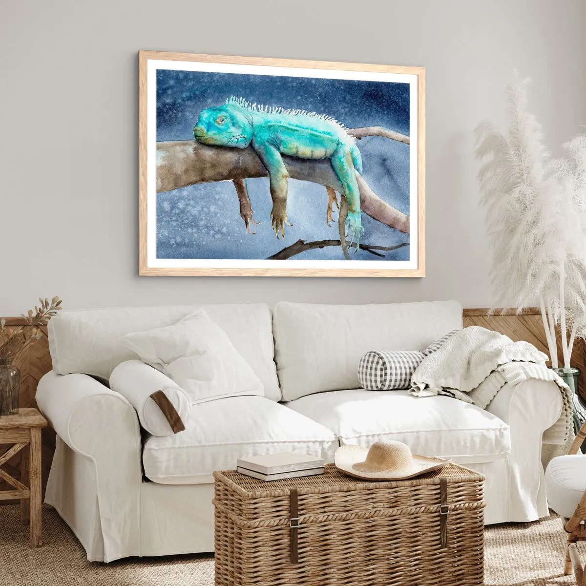 Poster în ramă de stejar deschis - Este bine! - 91x61 cm