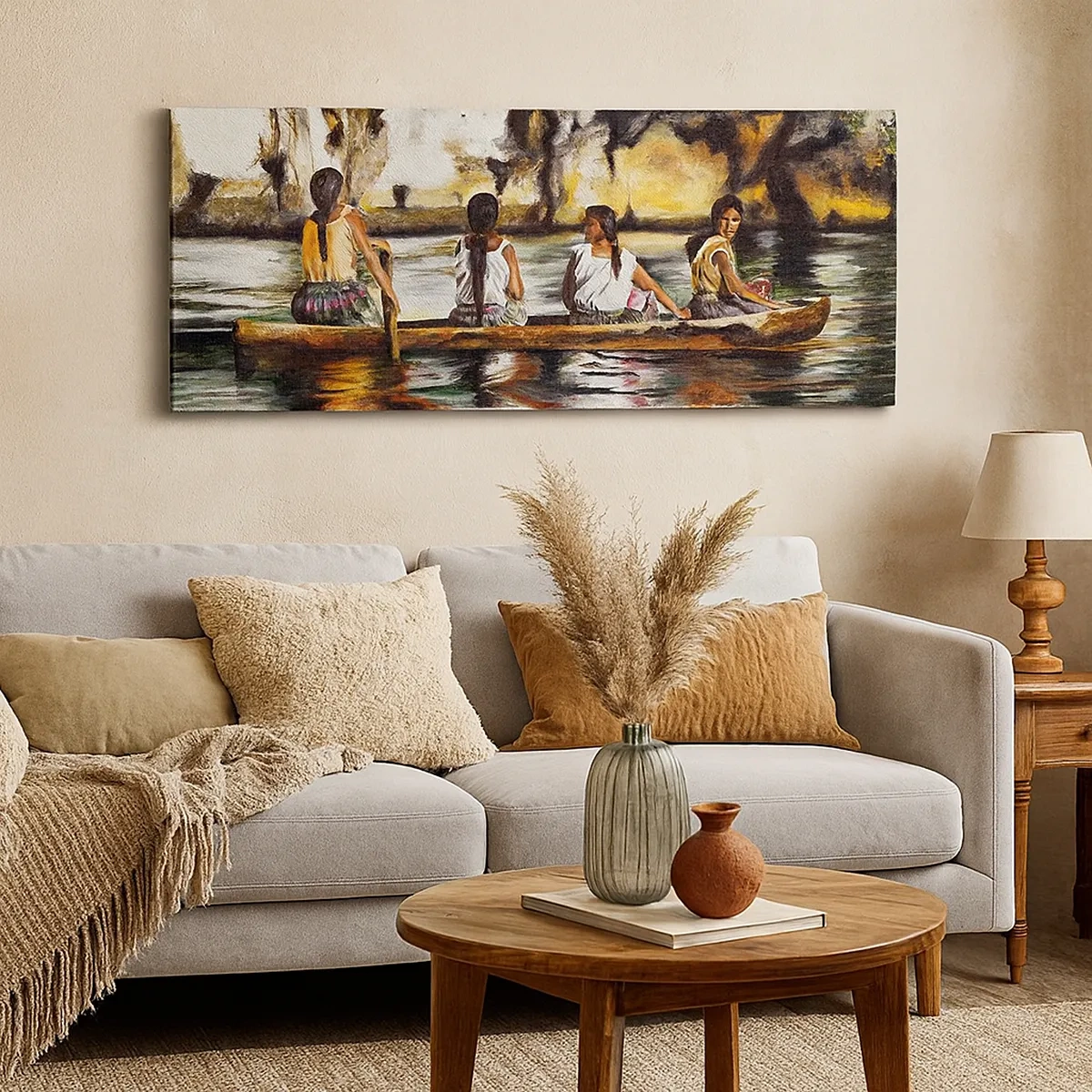 Tablou pe pânză - Într-un paradis polinezian - 30x30 cm