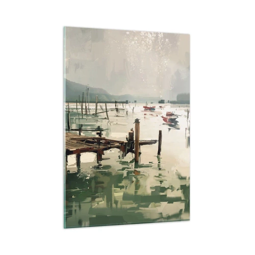 Tablou pe sticlă - Scufundat în luna topită - 50x70 cm