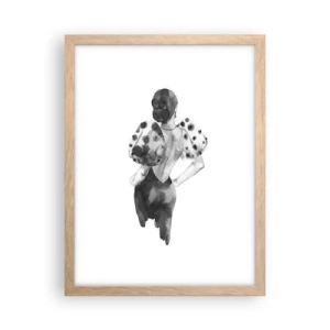 Poster în ramă de stejar deschis - A trecut chiar pe lângă noi - 30x40 cm