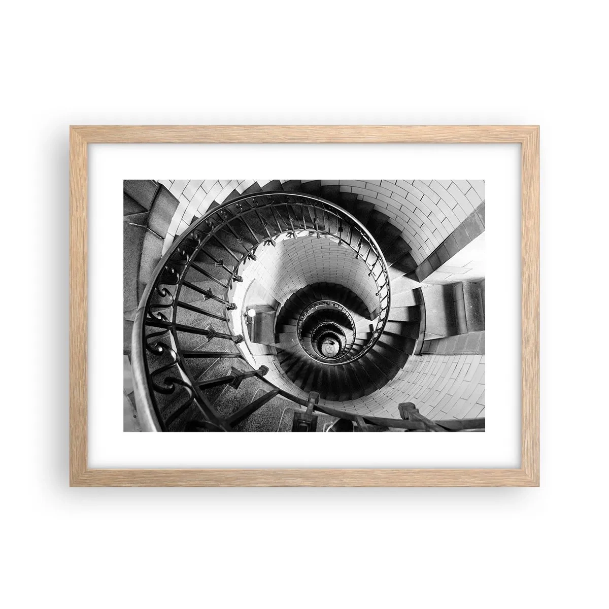 Poster în ramă de stejar deschis - Din ce în ce mai sus - 40x30 cm