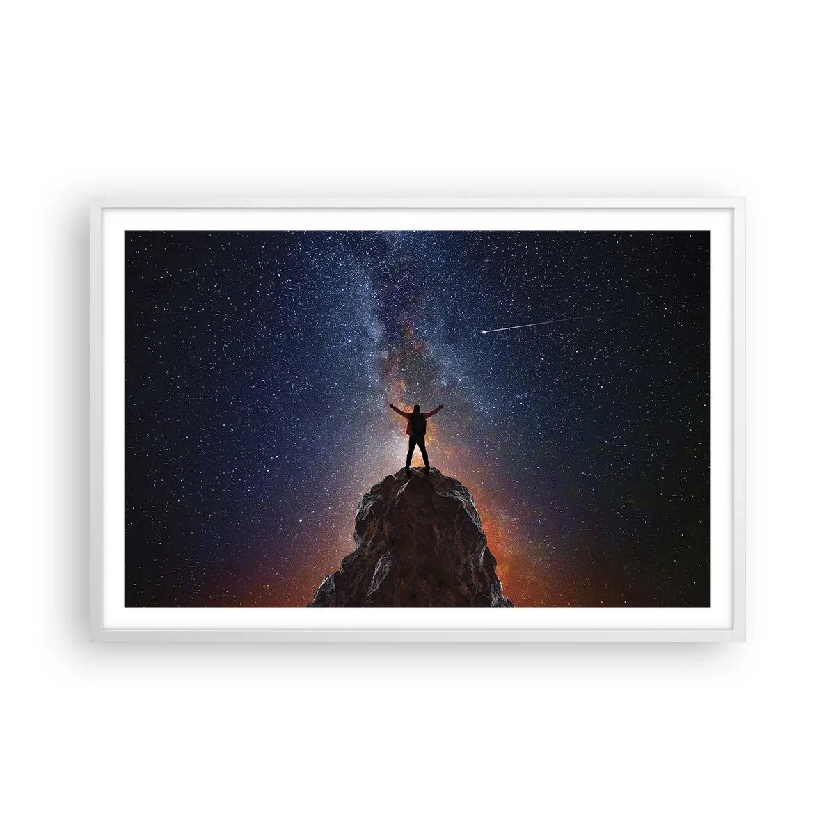 Poster în ramă albă - Puterea este cu mine! - 91x61 cm