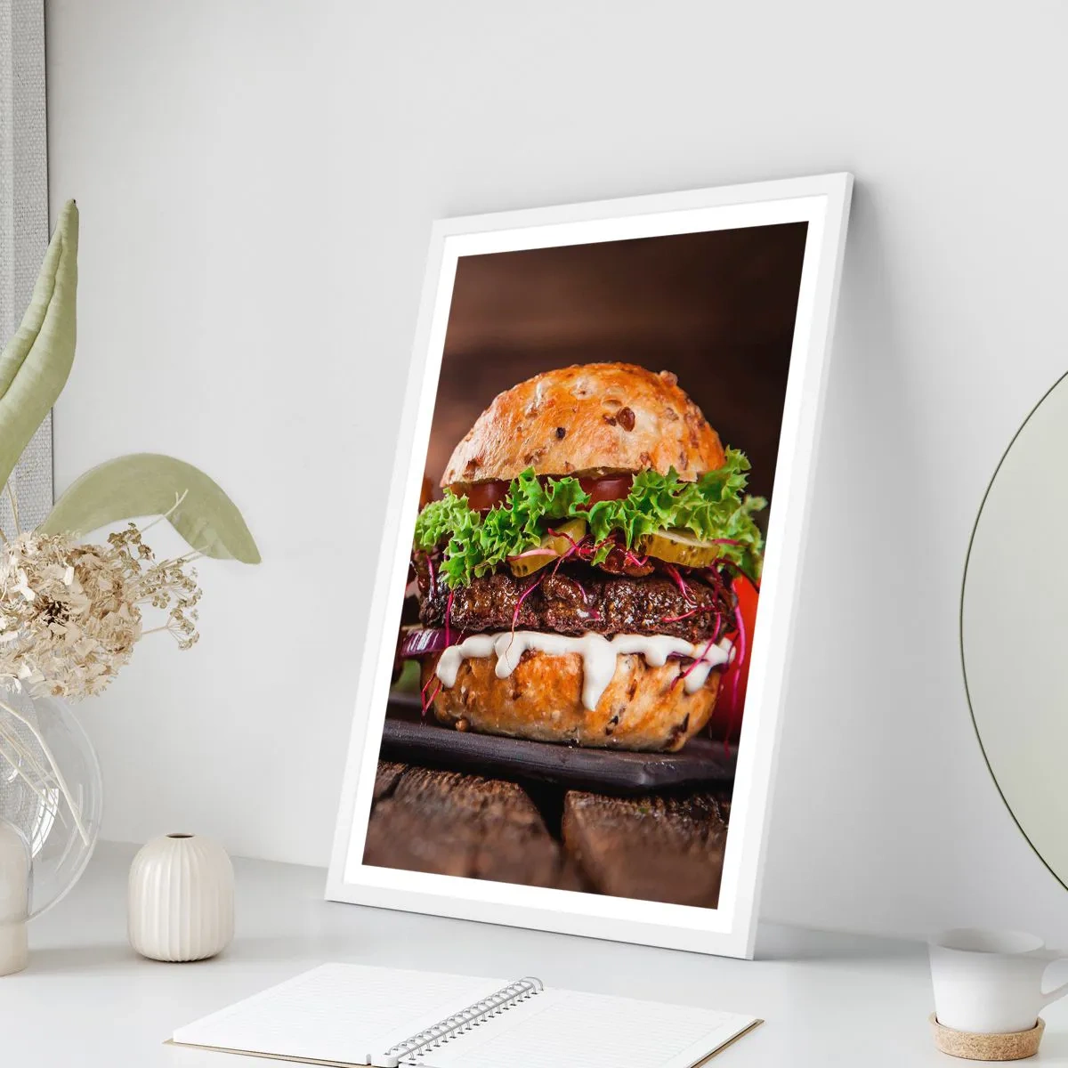 Poster în ramă albă - American dream - 61x91 cm