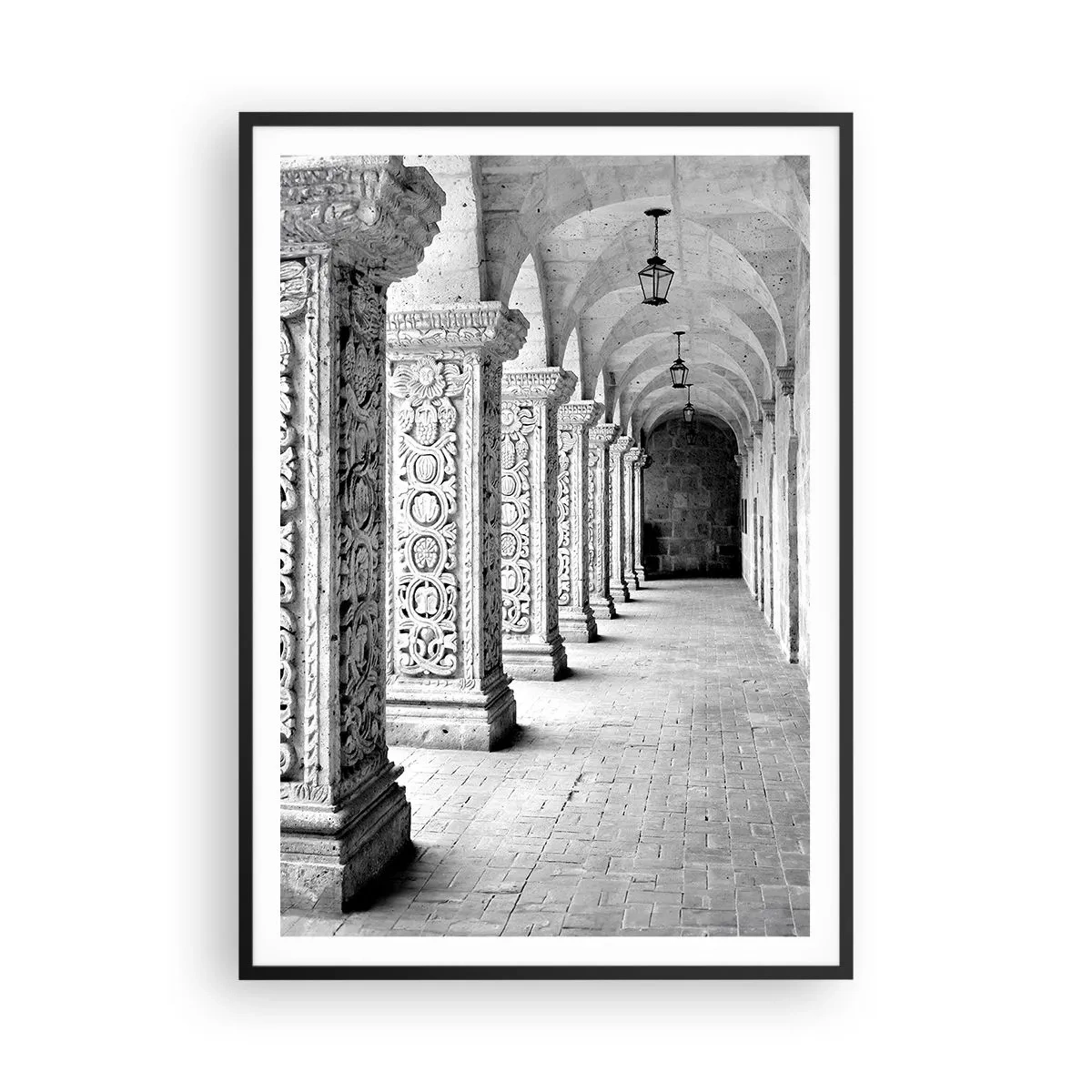 Poster în ramă neagră - Și încotro…? - 70x100 cm