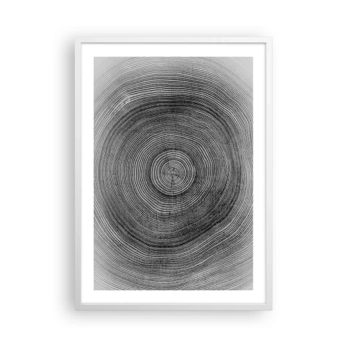 Poster în ramă albă - Un semn al vremurilor - 50x70 cm