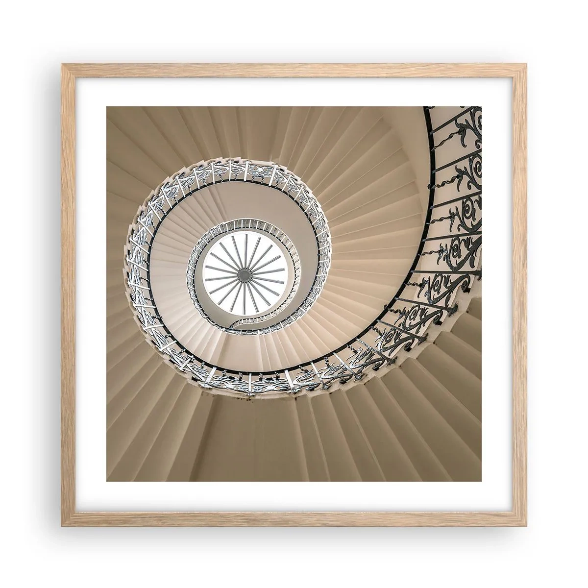 Poster în ramă de stejar deschis - În interiorul cochiliei - 50x50 cm