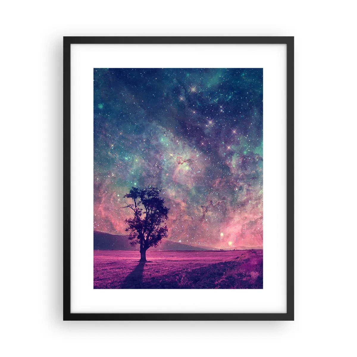 Poster în ramă neagră - Sub un cer magic - 40x50 cm