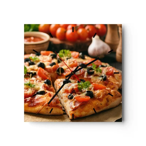 Ceas de perete - Ceas pe sticlă - Ai scăpat din nou - 40x40 cm