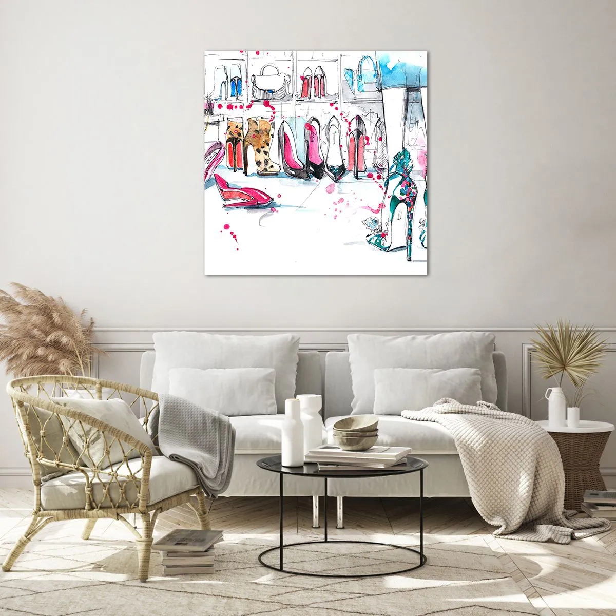 Tablou pe sticlă - Sesam, deschide-te - 50x50 cm