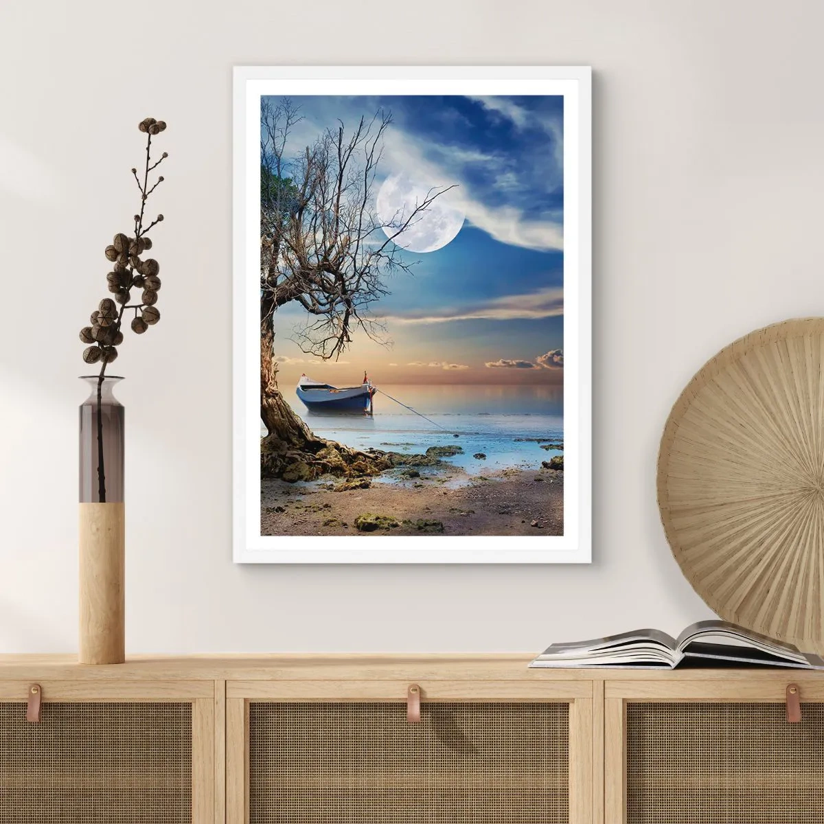 Poster în ramă albă - Este acesta sfârșitul sau începutul? - 61x91 cm