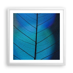 Poster în ramă albă - Construcție de finețe - 50x50 cm