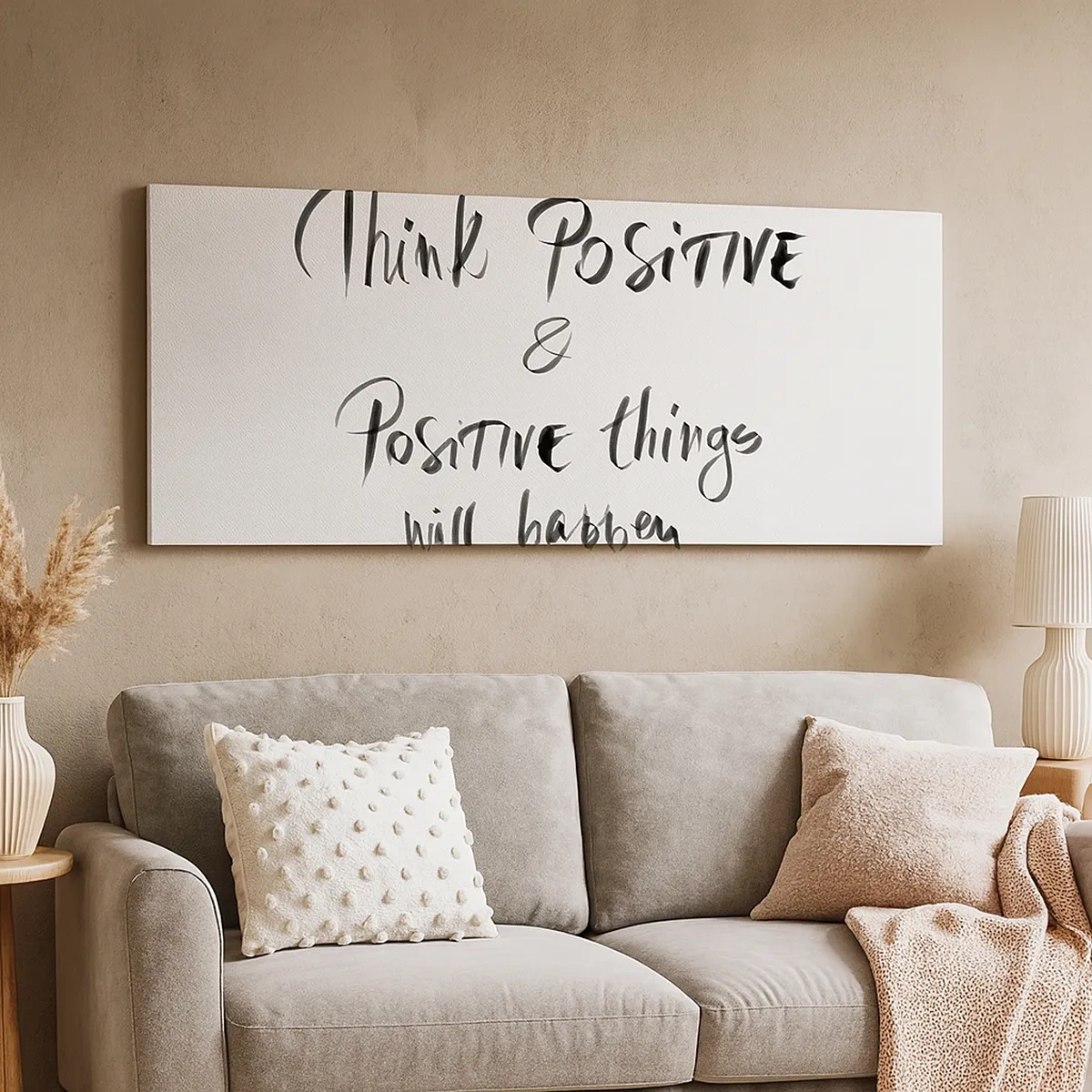 Tablou pe pânză - Cum să trăim bine? - 30x30 cm