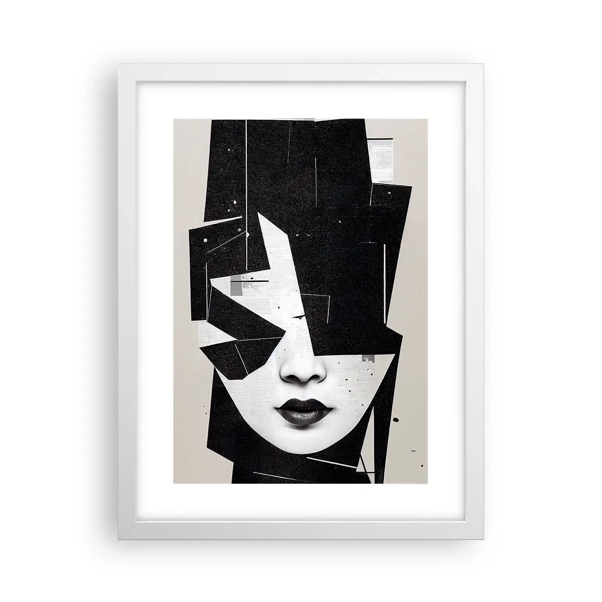 Poster în ramă albă - Adânc ascunse - 30x40 cm