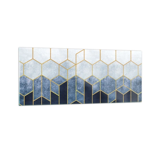 Tablou pe sticlă - Compoziție în ritm sincopat - 100x40 cm