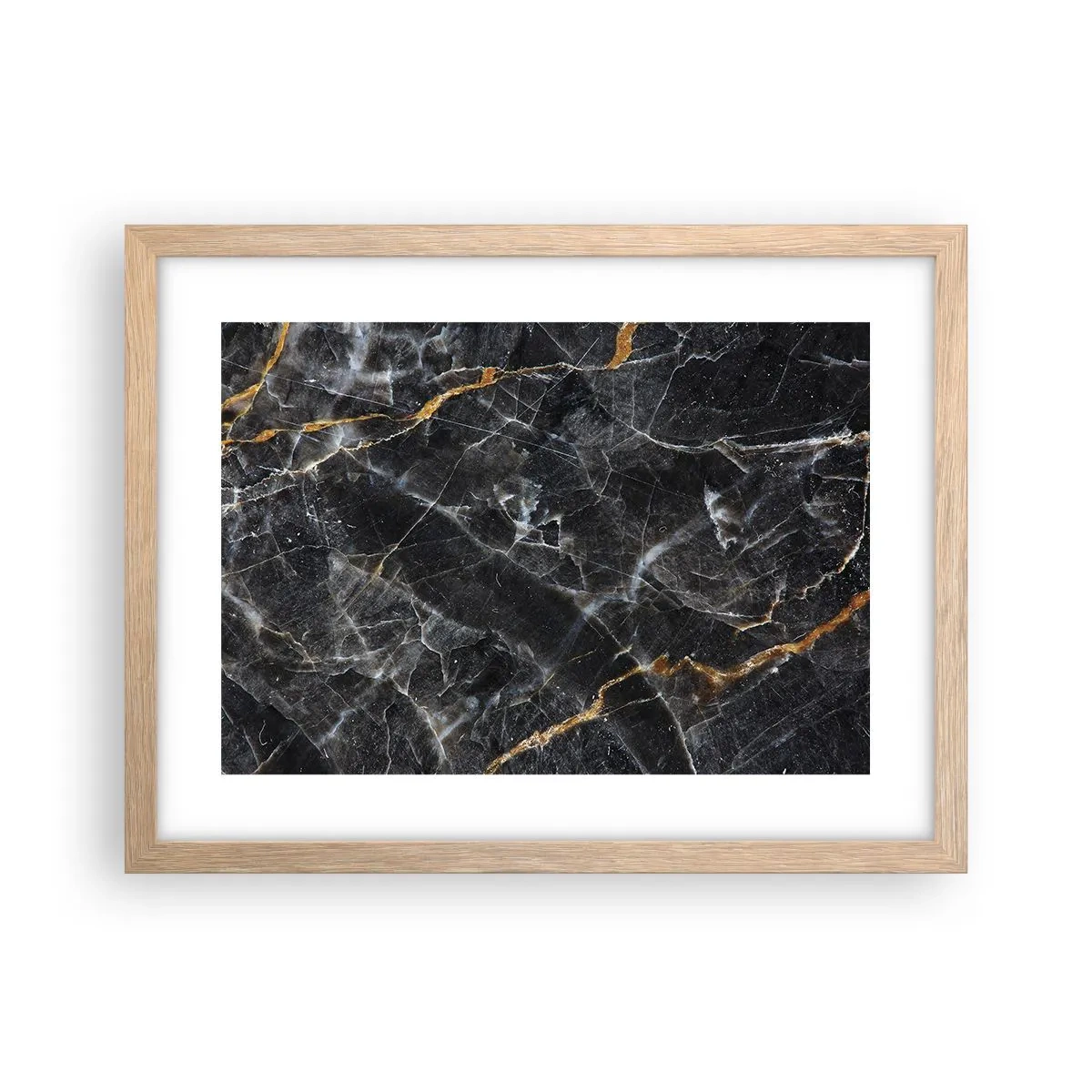 Poster în ramă de stejar deschis - Viața interioară a unei pietre - 40x30 cm
