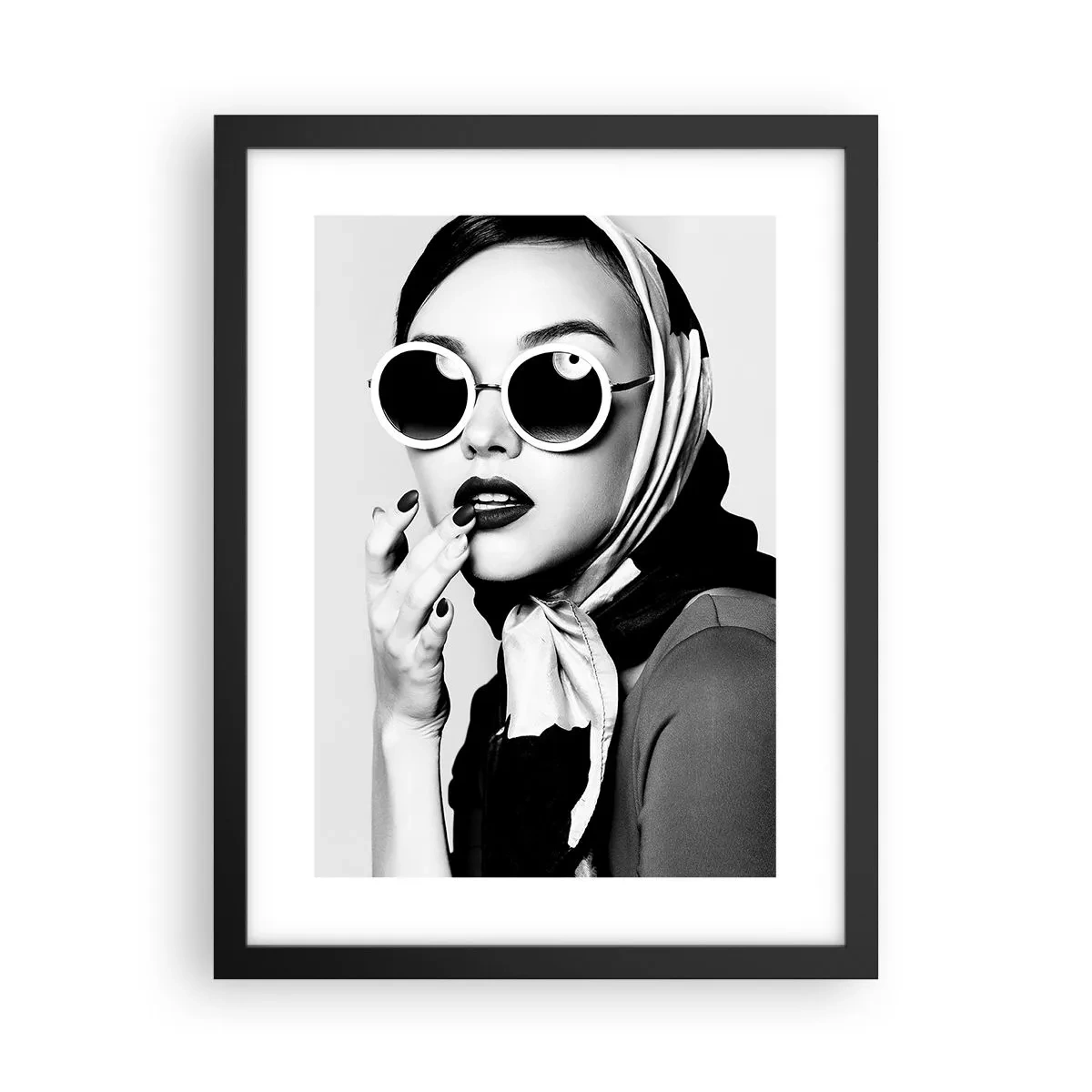 Poster în ramă neagră - Salutări din anii `60. - 30x40 cm