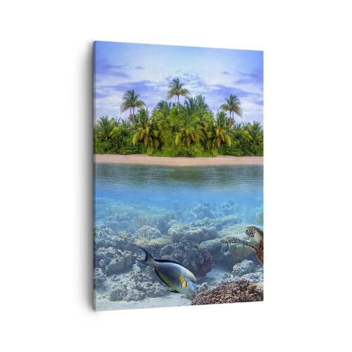 Tablou pe pânză - Insula paradisiacă vă invită - 50x70 cm