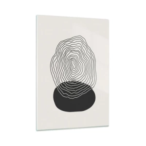 Tablou pe sticlă - Persistență și vibrațiile - 50x70 cm