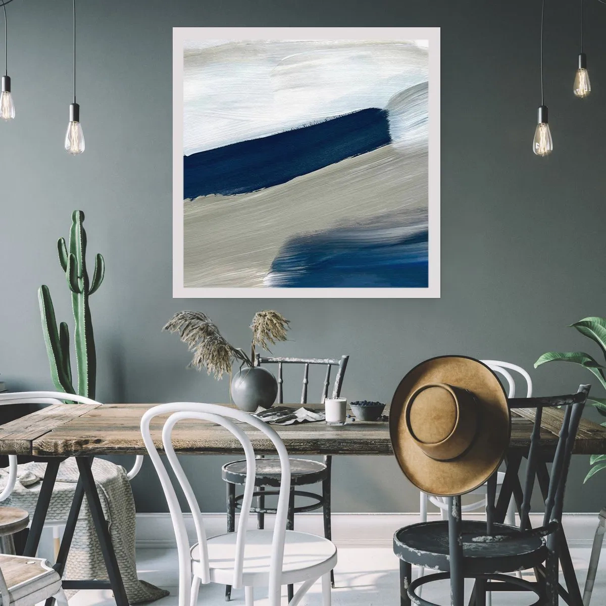 Poster - Întâlnire cu albul - 30x30 cm