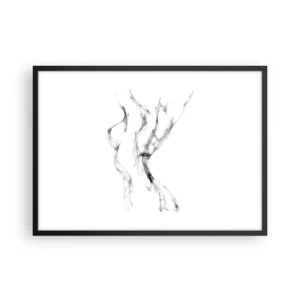 Poster în ramă neagră - Frumoasa și puternică - 70x50 cm