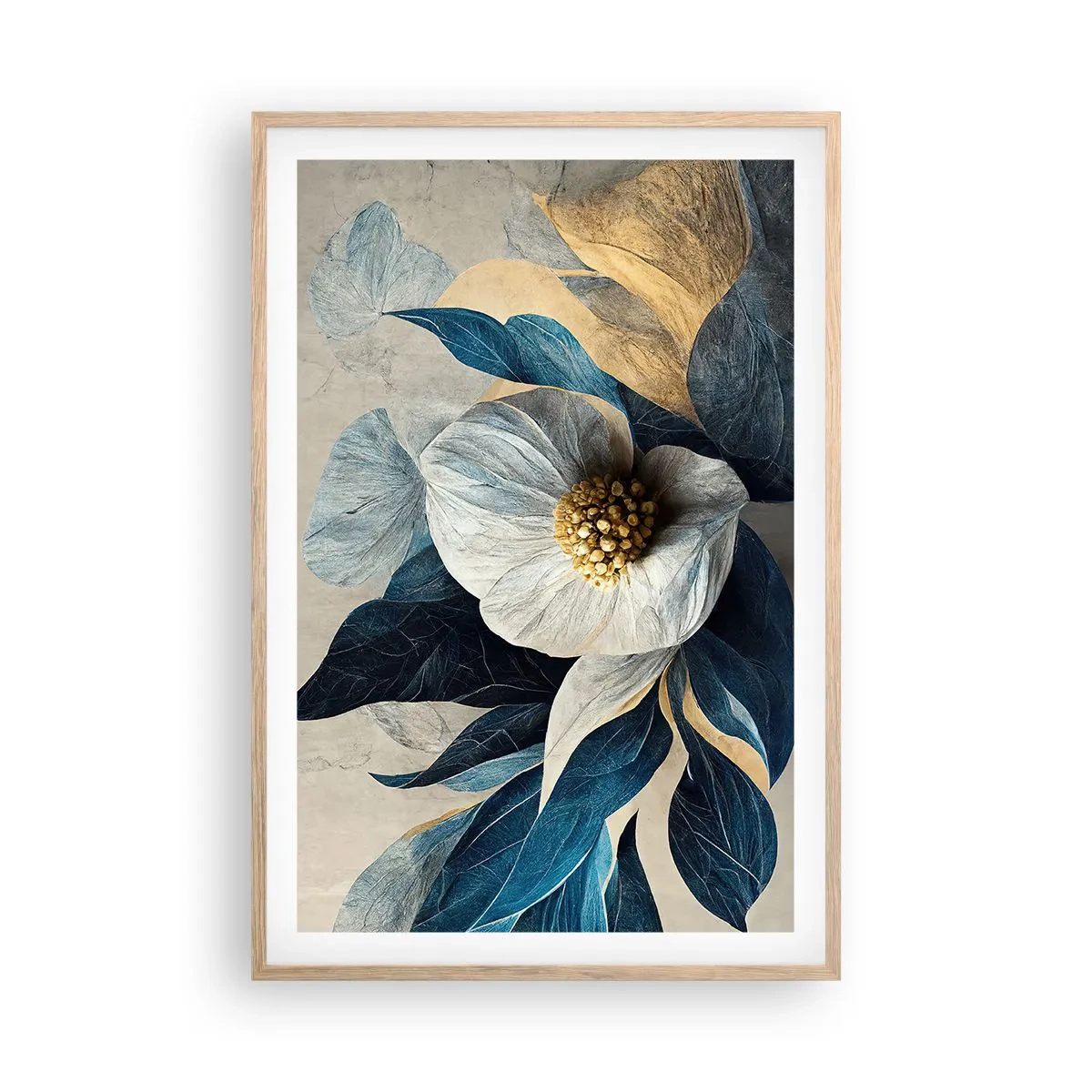 Poster în ramă de stejar deschis - Are o inimă de aur - 61x91 cm