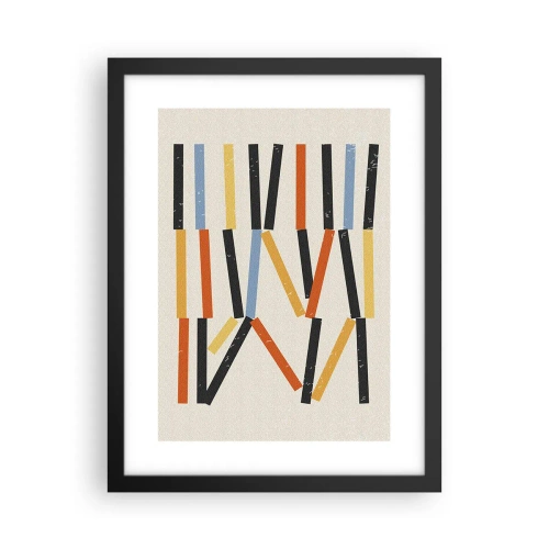 Poster în ramă neagră - Compoziție la nivel - 30x40 cm