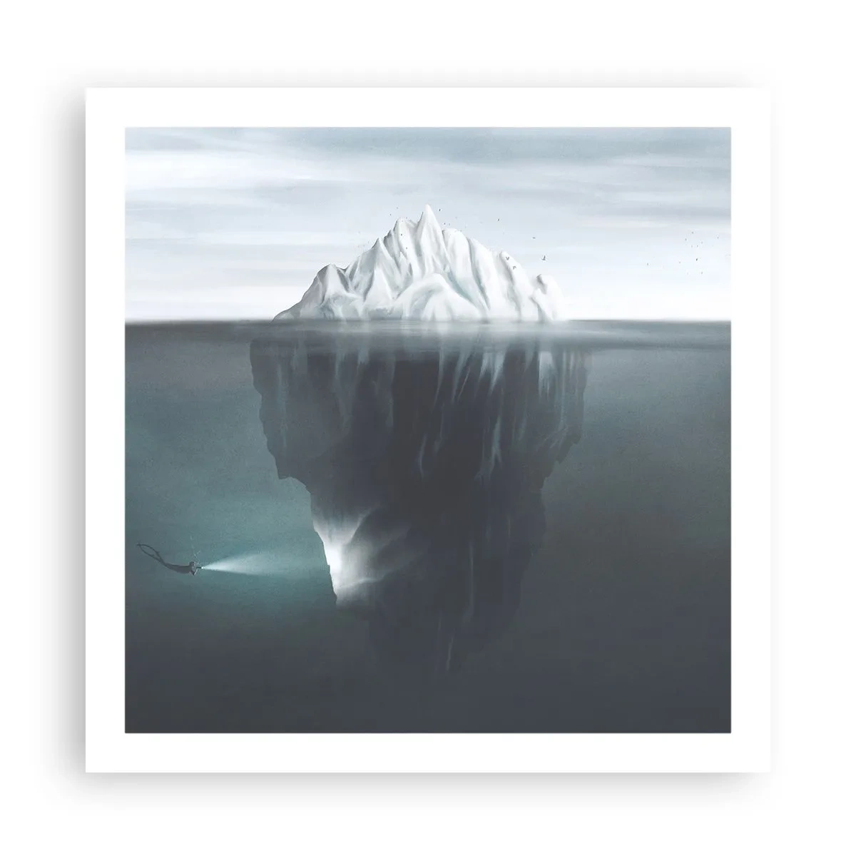 Poster - Un mister subacvatic - 60x60 cm