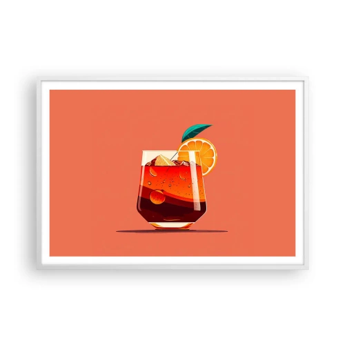 Poster în ramă albă - Răcoare de vară - 100x70 cm