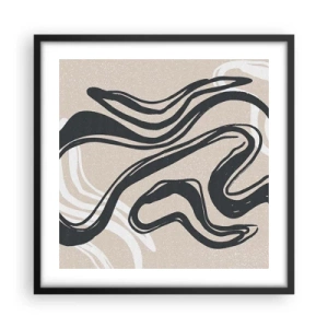 Poster în ramă neagră - Expresie multiplicată - 50x50 cm