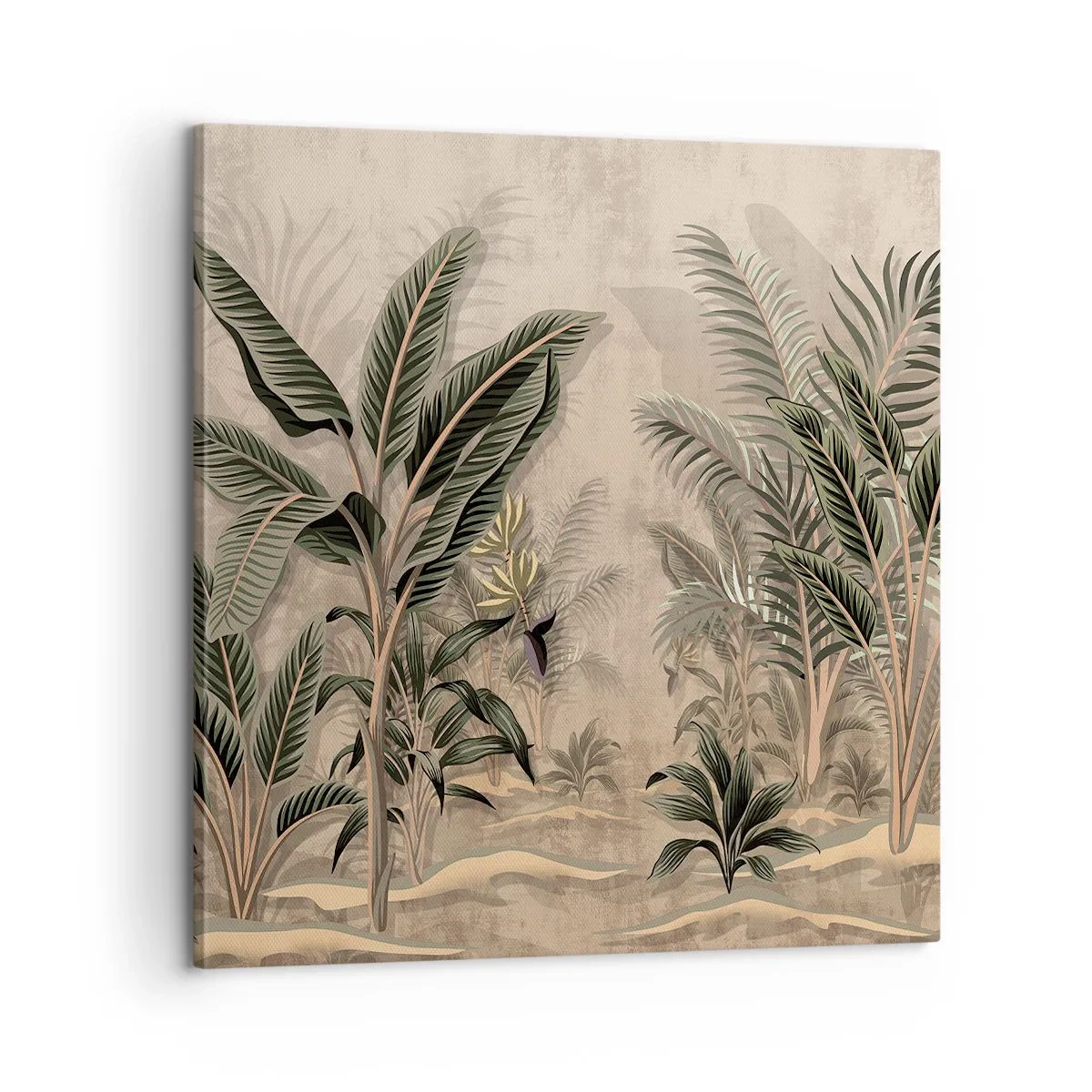 Tablou pe pânză - Gravură în stil colonial - 60x60 cm