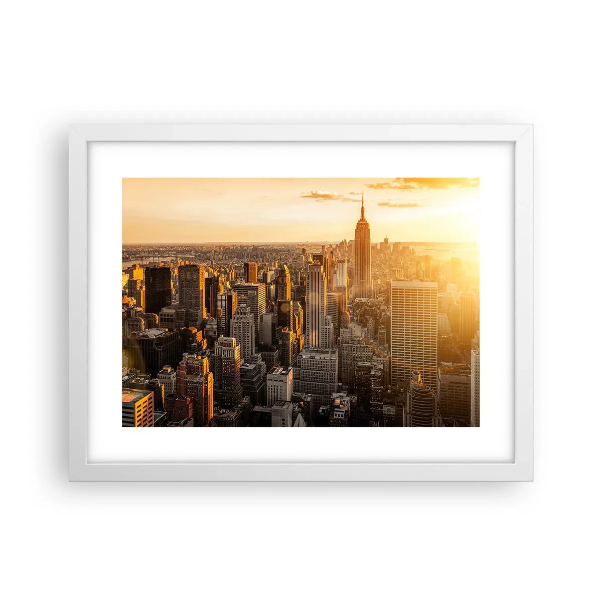 Poster în ramă albă - Crescând la soare - 40x30 cm