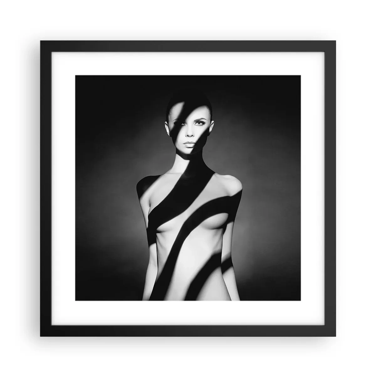 Poster în ramă neagră - La strălucire și la umbră - 40x40 cm